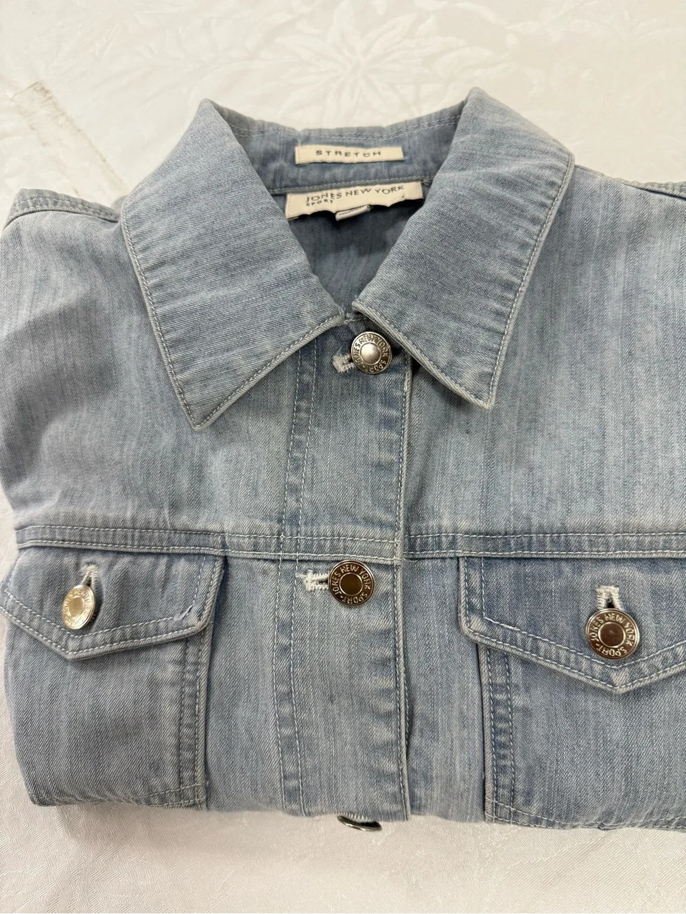 Jones New York Light Wash Denim Jacket
